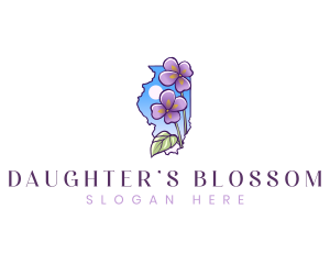 Illinois Garden Flower logo design