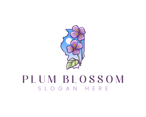 Illinois Garden Flower logo design