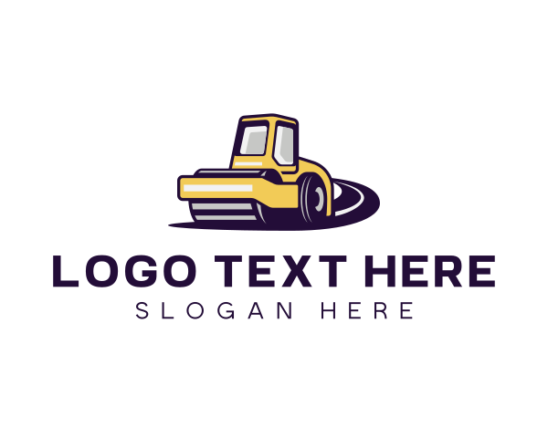 Road Roller logo example 4