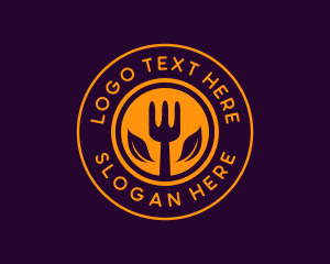 Organic Leaf Spoon Restaurant logo