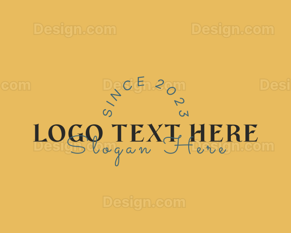 Retro Hippie Business Logo