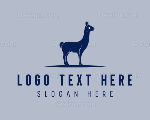 Alpaca Llama Animal Logo