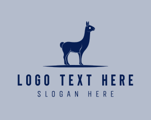 Alpaca Llama Animal logo