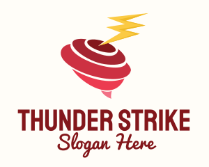 Tornado Lightning Weather logo