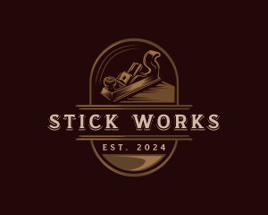 Carpentry Wood Planer logo design