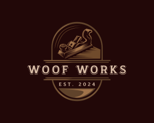 Carpentry Wood Planer logo design