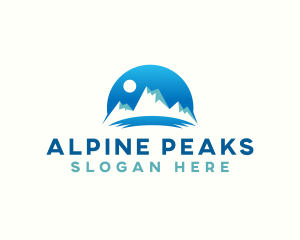 Peak Mountain Nature logo design