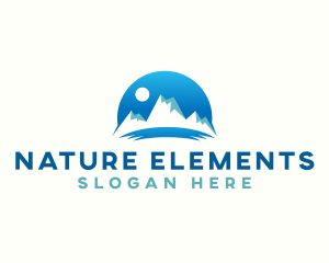 Peak Mountain Nature logo design