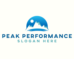 Peak Mountain Nature logo design