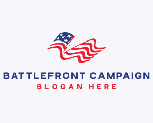 American Eagle Flag logo design