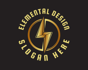 Energy Lightning Element logo design