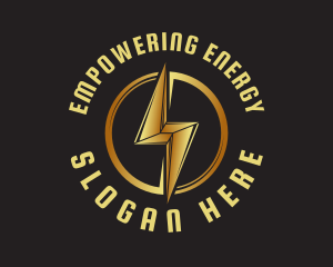 Energy Lightning Element logo design