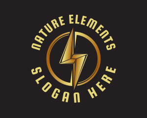 Energy Lightning Element logo design