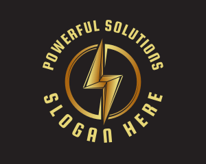 Energy Lightning Element logo design