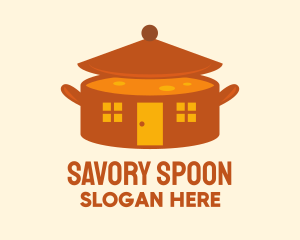 Home Cooking Soup Pot logo design