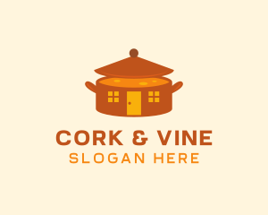 Home Cooking Soup Pot logo design