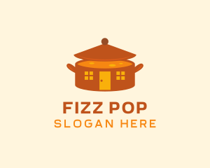 Home Cooking Soup Pot logo design