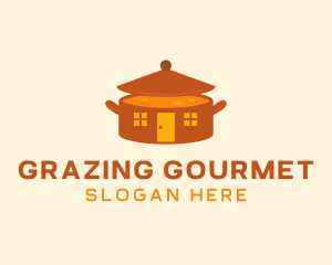 Home Cooking Soup Pot logo design