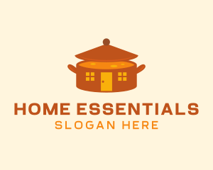 Home Cooking Soup Pot logo design