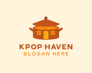 Home Cooking Soup Pot logo design