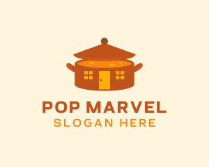 Home Cooking Soup Pot logo design