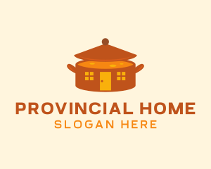 Home Cooking Soup Pot logo design