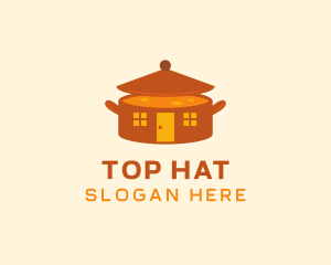 Home Cooking Soup Pot logo design