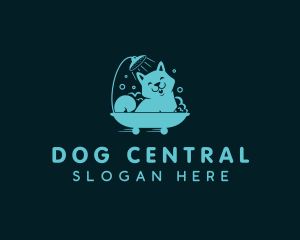 Puppy Shower Pet Grooming logo design