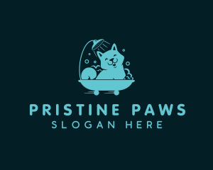 Puppy Shower Pet Grooming logo design