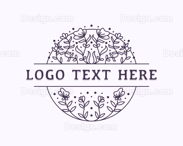 Stylish Flower Boutique Logo