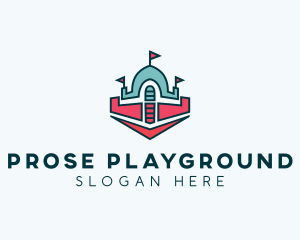 Inflatable Castle Playground  logo design