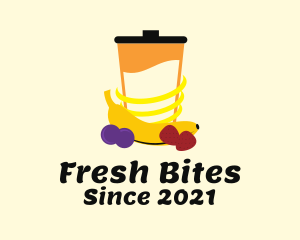 Fresh Fruit Blender  logo design