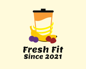 Fresh Fruit Blender  logo design