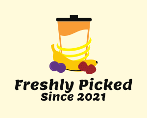 Fresh Fruit Blender  logo design