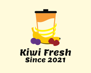 Fresh Fruit Blender  logo design