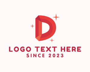 Shiny Gem Letter D logo