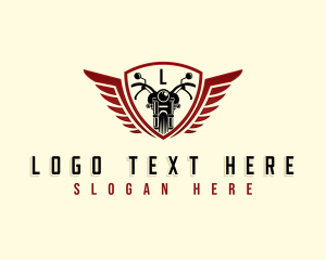 Motorcycle Shield Wings logo