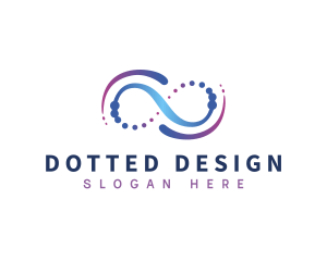 Dots Infinity Loop logo design