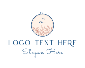 Floral Embroidery Handicraft logo