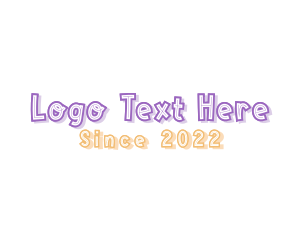 Children Playful Wordmark logo