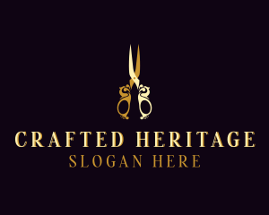 Stylish Scissors Shears logo