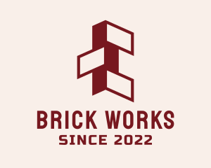 Property Construction Brick logo design