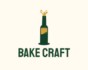 Beer Bottle Brewer logo design