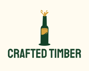 Beer Bottle Brewer logo design