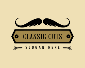 Barber Hair Moustache logo