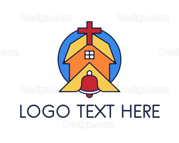 Geometric Church Bell Logo