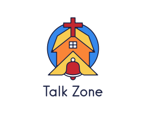 Geometric Church Bell logo design