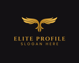 Luxury Bird Wings logo design