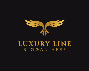 Luxury Bird Wings logo design