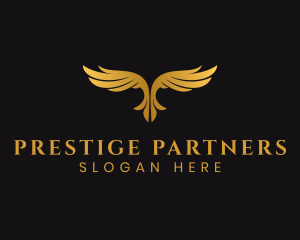 Luxury Bird Wings logo design